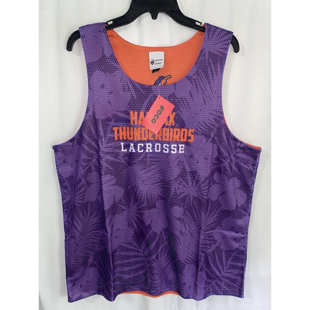 NLL Halifax Thunderbirds Reversible Mesh Tank Top Lacrosse Jersey Mens Large NWT